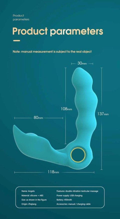 Stymulator-Angelo Male Prostate Triple Stimulation (blue) Boys of Toys Sp. z o.o.