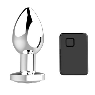Stymulator-Rechargeable Butt Plug Vibrator USB 10 Functions - Silver Boys of Toys Sp. z o.o.