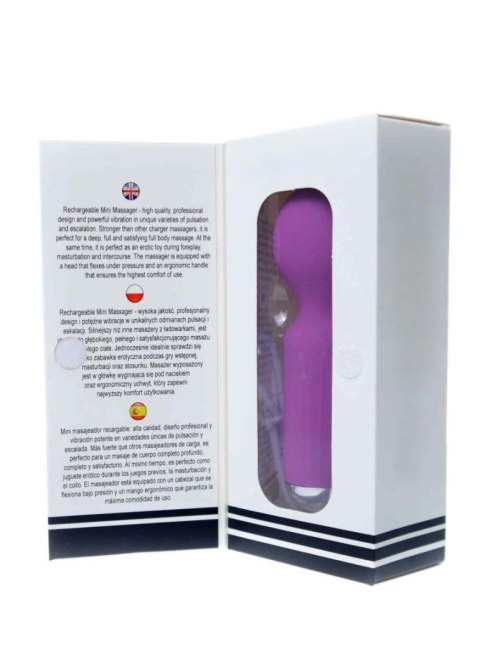 Stymulator-Rechargeable Mini Masager USB 20 Functions - Purple Boys of Toys Sp. z o.o.