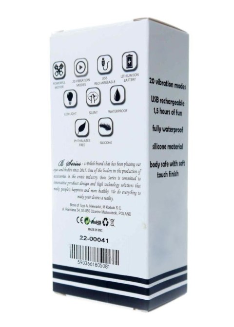 Stymulator-Rechargeable Mini Masager USB 20 Functions - Purple Boys of Toys Sp. z o.o.