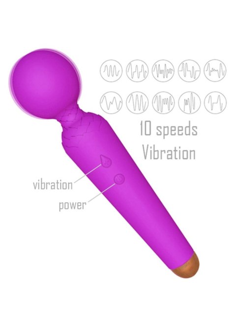 Stymulator-Rechargeable Power Wand USB 10 Functions - Purple Boys of Toys Sp. z o.o.