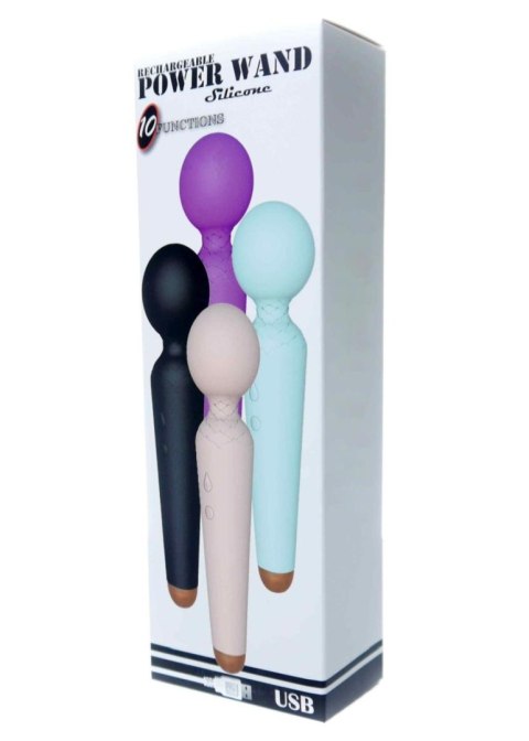 Stymulator-Rechargeable Power Wand USB 10 Functions - Purple Boys of Toys Sp. z o.o.