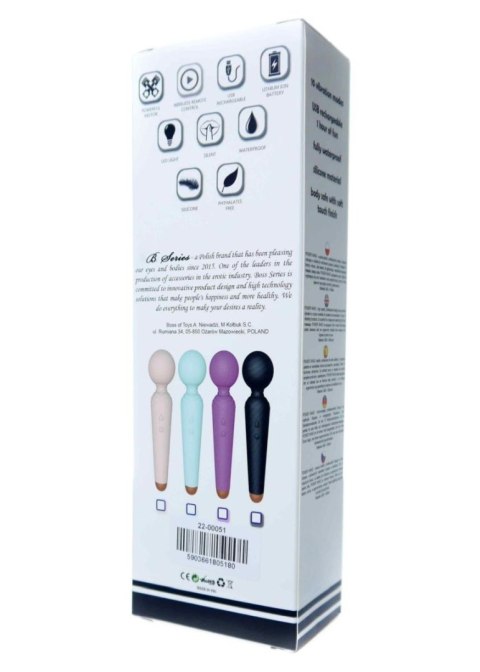 Stymulator-Rechargeable Power Wand USB 10 Functions - Purple Boys of Toys Sp. z o.o.