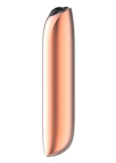 Stymulator-Rechargeable Powerful Bullet Vibrator USB 20 Functions - Gold Boys of Toys Sp. z o.o.