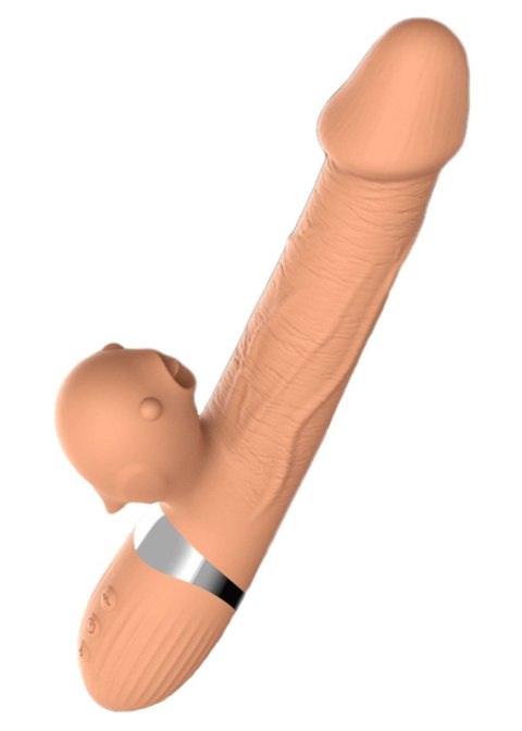 Wibrator-Basia Thtusting Vibrator 2 in 1 Tongue Vibrators USB Boys of Toys Sp. z o.o.