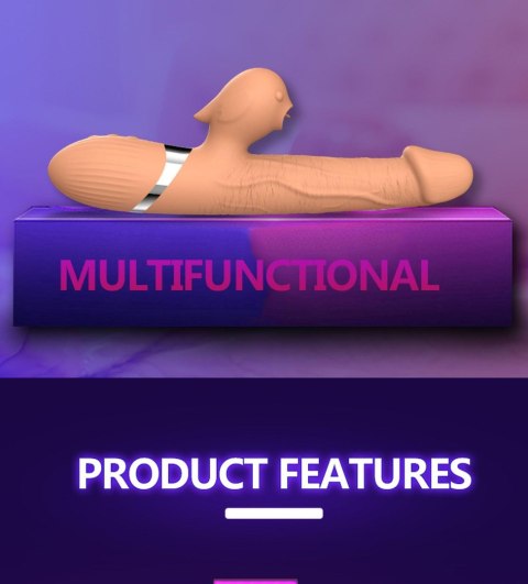 Wibrator-Basia Thtusting Vibrator 2 in 1 Tongue Vibrators USB Boys of Toys Sp. z o.o.