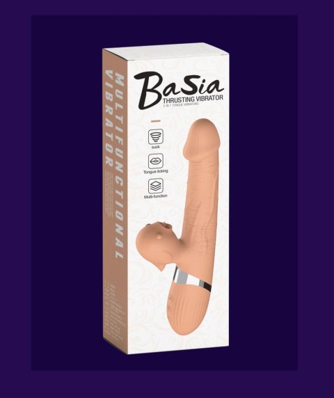 Wibrator-Basia Thtusting Vibrator 2 in 1 Tongue Vibrators USB Boys of Toys Sp. z o.o.