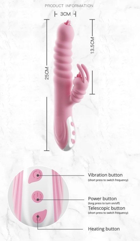 Wibrator-Hannah USB -Pink Boys of Toys Sp. z o.o.