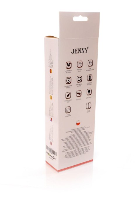 Wibrator-JENNY Pink - Massager 36- Vibrating / 8 Rotation functions USB Boys of Toys Sp. z o.o.