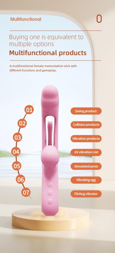 Corse USB 36 functions of vibration and tapping Boys of Toys Sp. z o.o.