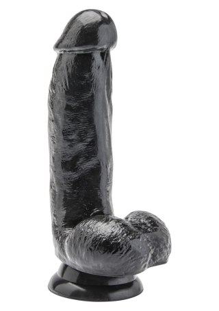 Dildo 6 inch with Balls Black SCALA