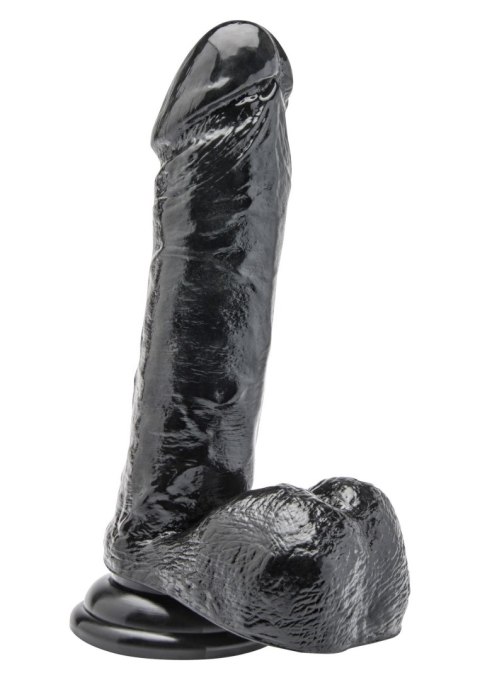 Dildo 7 inch with Balls Black SCALA