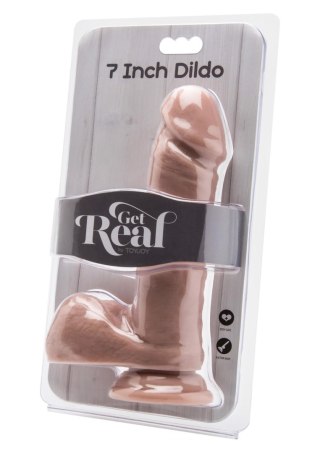 Dildo 7 inch with Balls Light skin tone SCALA
