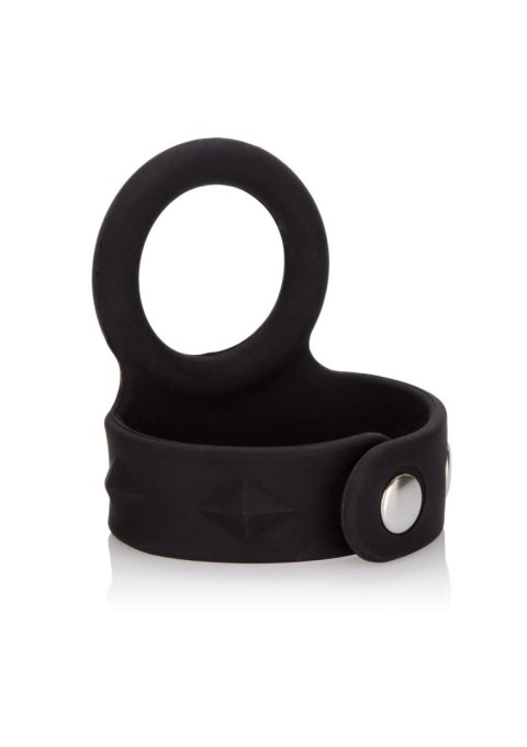 3-Snap Scrotum Ring - Medium Black SCALA