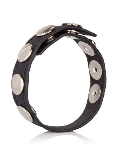 Leather Multi-Snap Ring Black SCALA