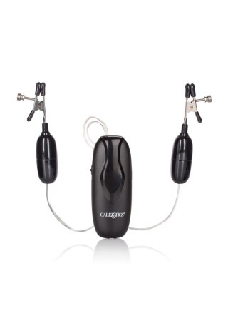 Vibrating Nipple Clamps Black SCALA