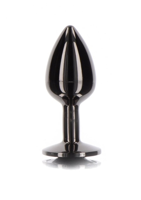 Butt Plug With Diamond Jewel L Black SCALA