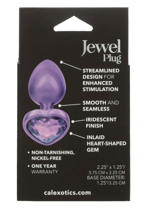 Diamond Heart Plug Small Purple SCALA