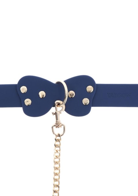 Silicone Collar and Leash Blue SCALA