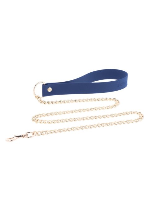 Silicone Collar and Leash Blue SCALA
