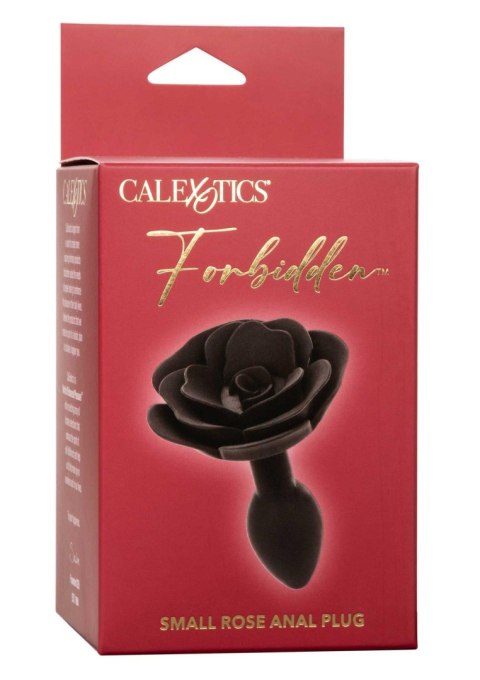 Small Rose Anal Plug Black SCALA