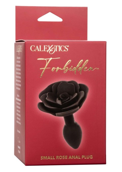 Small Rose Anal Plug Black SCALA