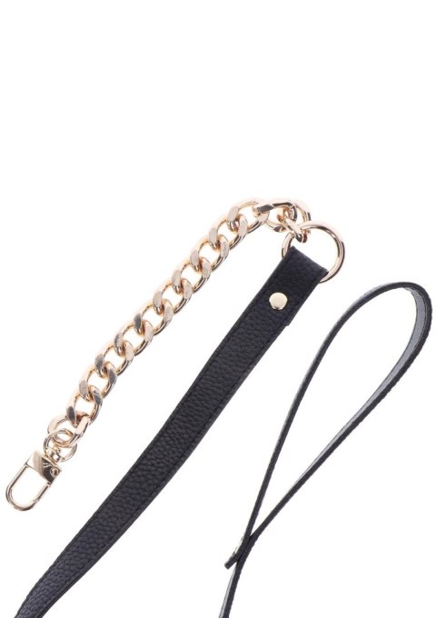 Statement Collar and leash Rose Gold SCALA