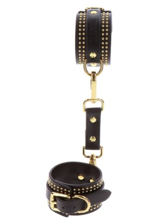 Studded Wrist Cufs Set Black SCALA
