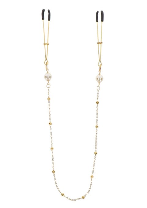 Tweezers Pearl & Deluxe Chain Gold SCALA