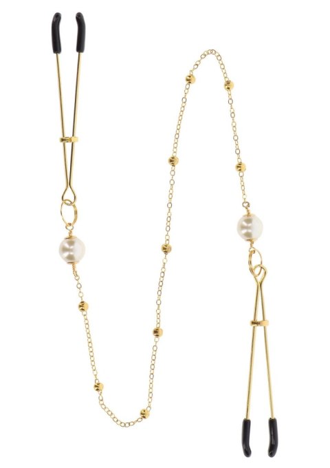 Tweezers Pearl & Deluxe Chain Gold SCALA