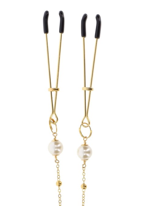 Tweezers Pearl & Deluxe Chain Gold SCALA