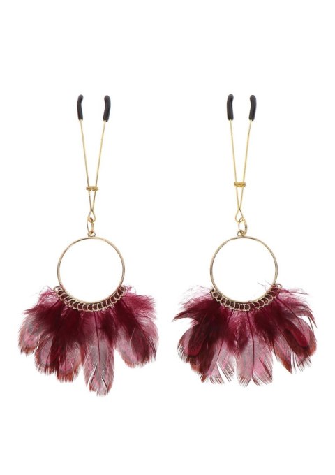 Tweezers With Feathers Gold SCALA