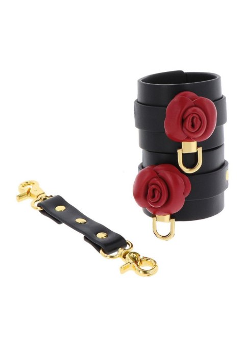 Wild Roses Wrist Cuffs Black SCALA