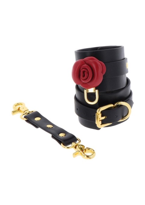 Wild Roses Wrist Cuffs Black SCALA