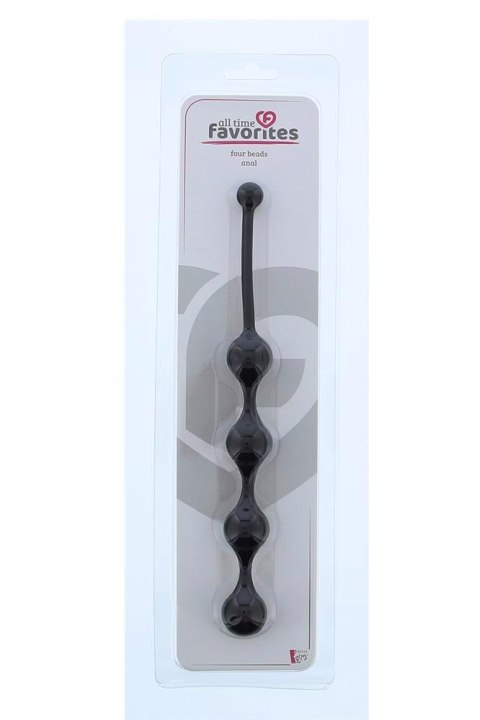 ALL TIME FAVORITES FOUR BEADS ANAL BLACK TONGA