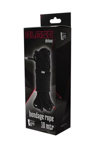 BLAZE DELUXE BONDAGE ROPE 10M BLACK TONGA