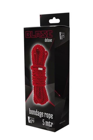 BLAZE DELUXE BONDAGE ROPE 5M RED TONGA