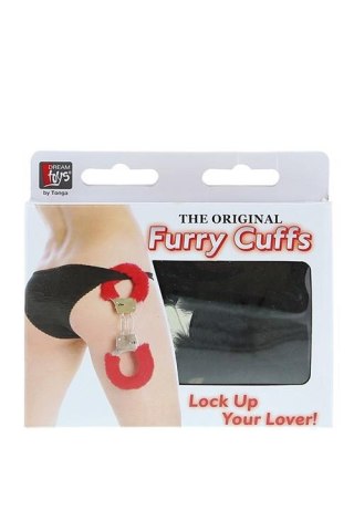 DREAM TOYS HANDCUFFS WITH PLUSH BLACK TONGA