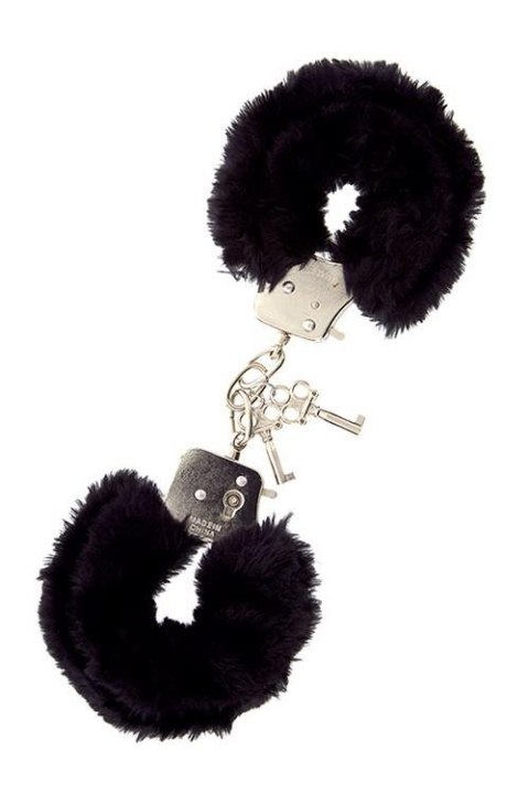 DREAM TOYS HANDCUFFS WITH PLUSH BLACK TONGA