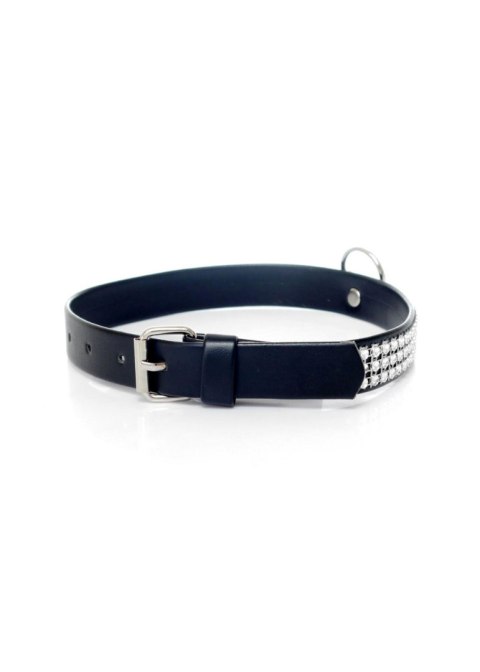 Fetish B - Series Collar with crystals 2 cm silver Boys of Toys Sp. z o.o.