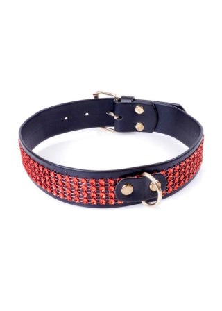 Fetish B - Series Collar with crystals 3 cm Red Line Boys of Toys Sp. z o.o.