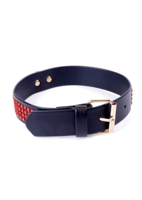 Fetish B - Series Collar with crystals 3 cm Red Line Boys of Toys Sp. z o.o.