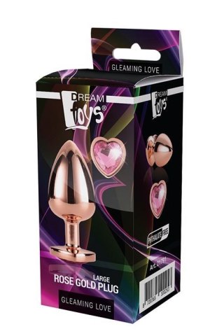 GLEAMING LOVE ROSE GOLD PLUG LARGE TONGA