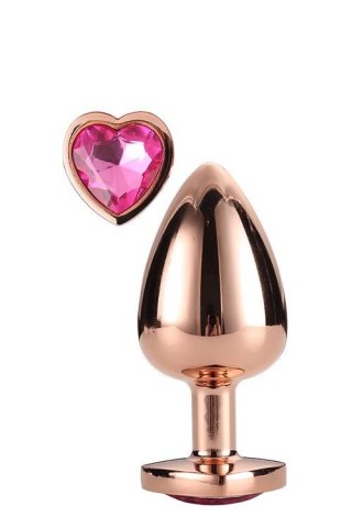 GLEAMING LOVE ROSE GOLD PLUG LARGE TONGA