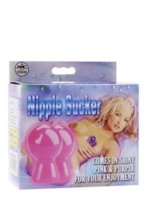 NIPPLE SUCKER PAIR IN SHINY PINK TONGA