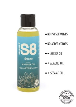 S8 Massage Oil 125ml French Plum & Egyptian Cotton SCALA