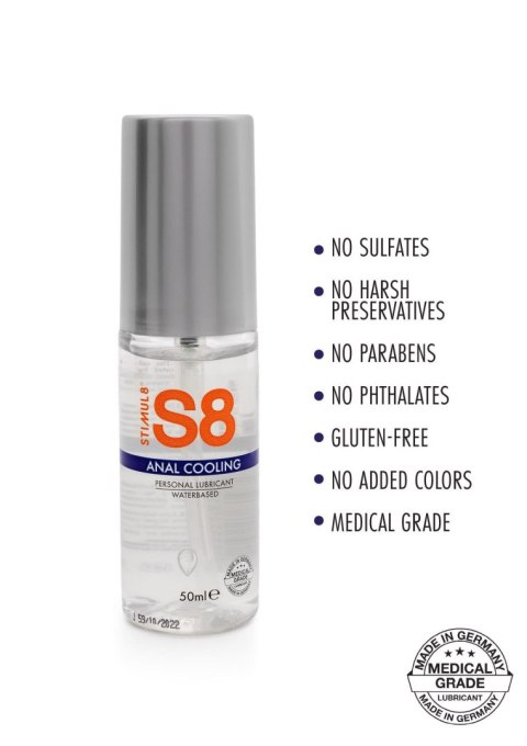 S8 WB Cooling Anal Lube 50ml Cooling SCALA