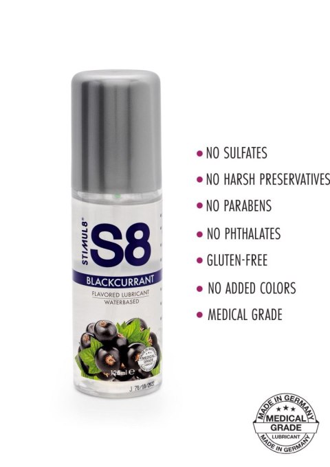 S8 WB Flavored Lube 125ml Blackcurrant SCALA