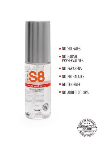S8 WB Warming Anal Lube 50ml Warming SCALA