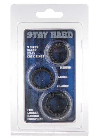 Stay Hard - Three Rings Black SCALA
